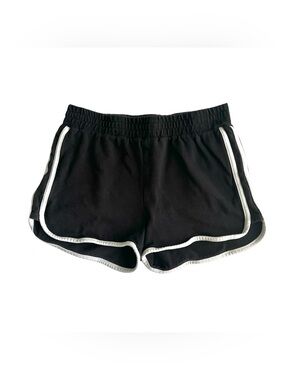 Simons White Striped Black Athletic Short